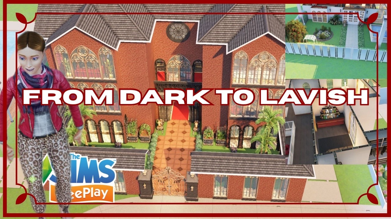 Sims FreePlay LP House Remodel | A Touch of Strange 🖤 From Gloomy to Glam Makeover!