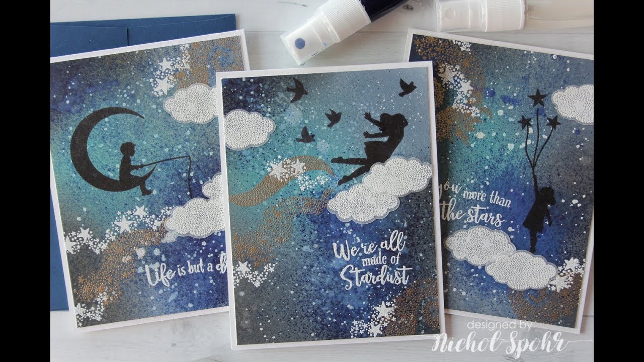 My Monthly Hero | Night Sky with Silhouette Images Cards