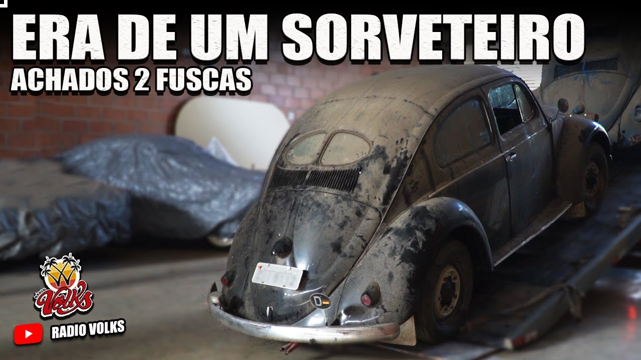 Achado de dois fuscas muito raros, que era do sorveteiro.