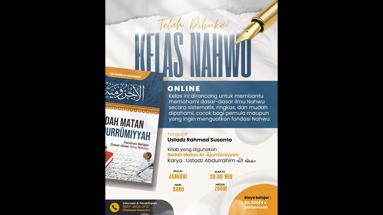 [7] Bedah Matan Al ajurumiyah - Bina Isim