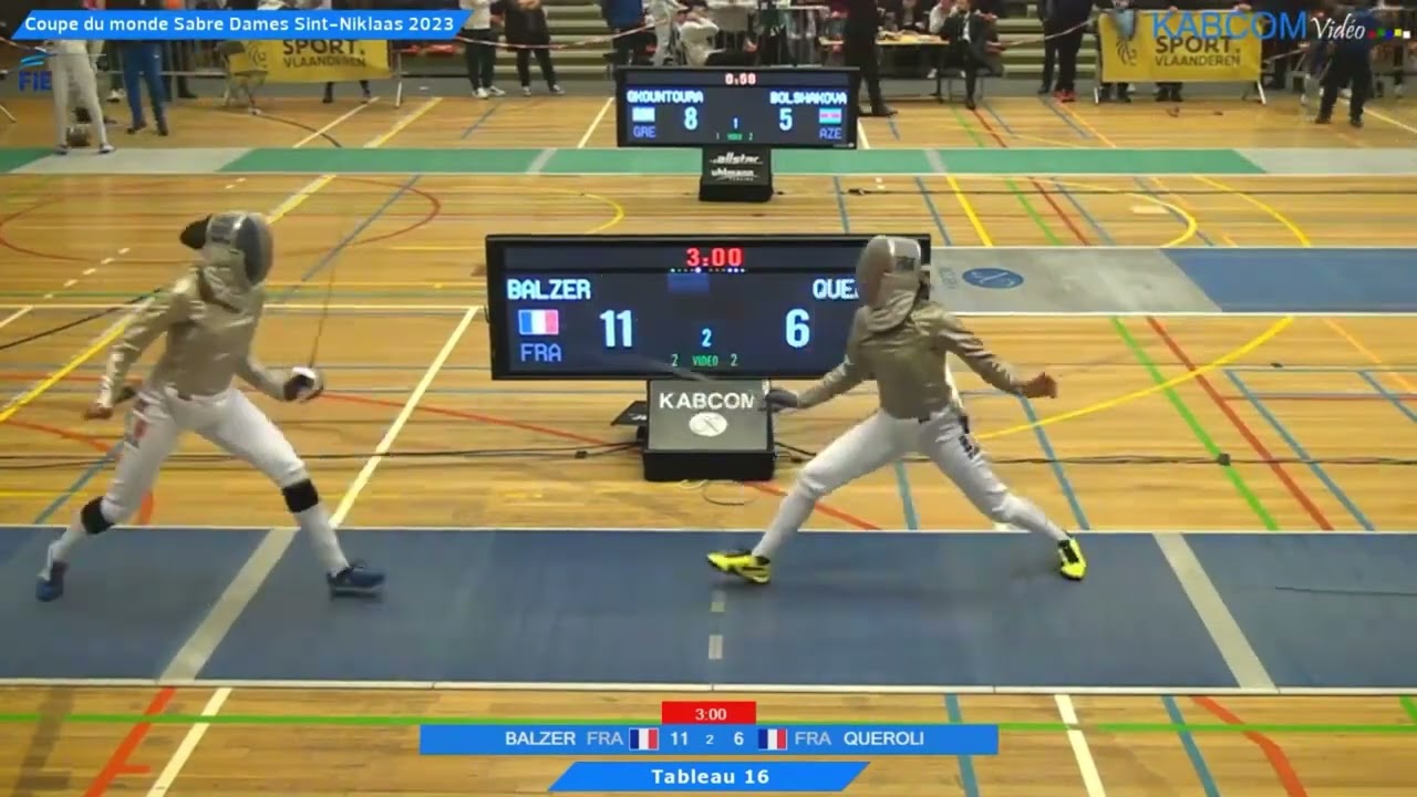 Sint Niklaas World Cup 2023 SWS - L16 - Sara Balzer FRA v Caroline Queroli FRA