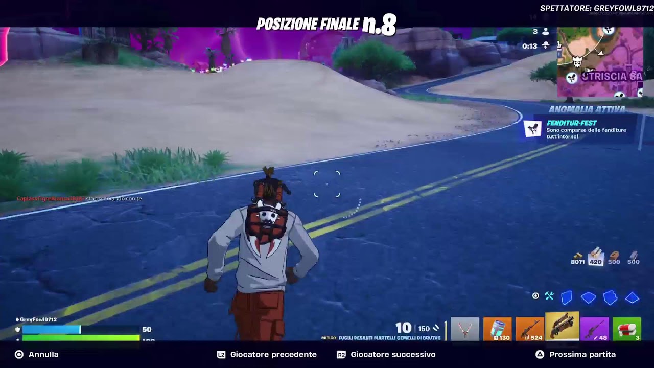 Fortnite 8 Febbraio 2026     1° Reg.