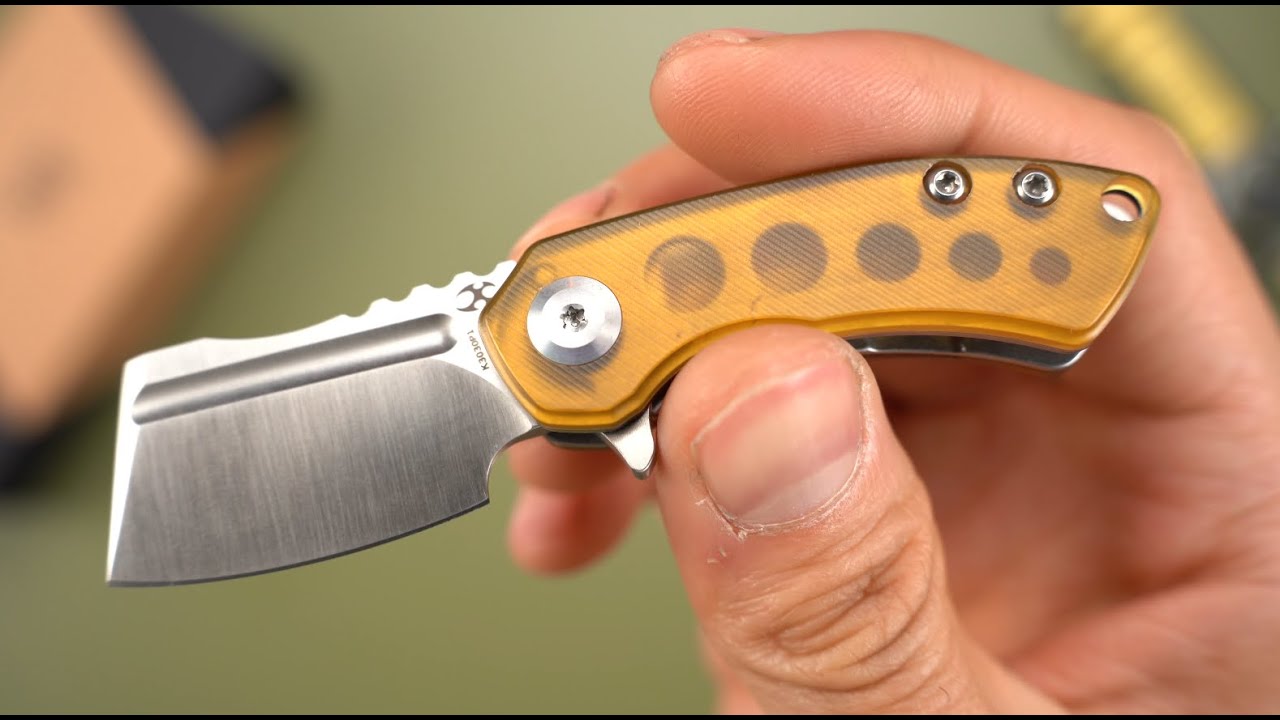 Нож Kansept Mini Korvid satin сталь S35VN рукоять Amber Ultem