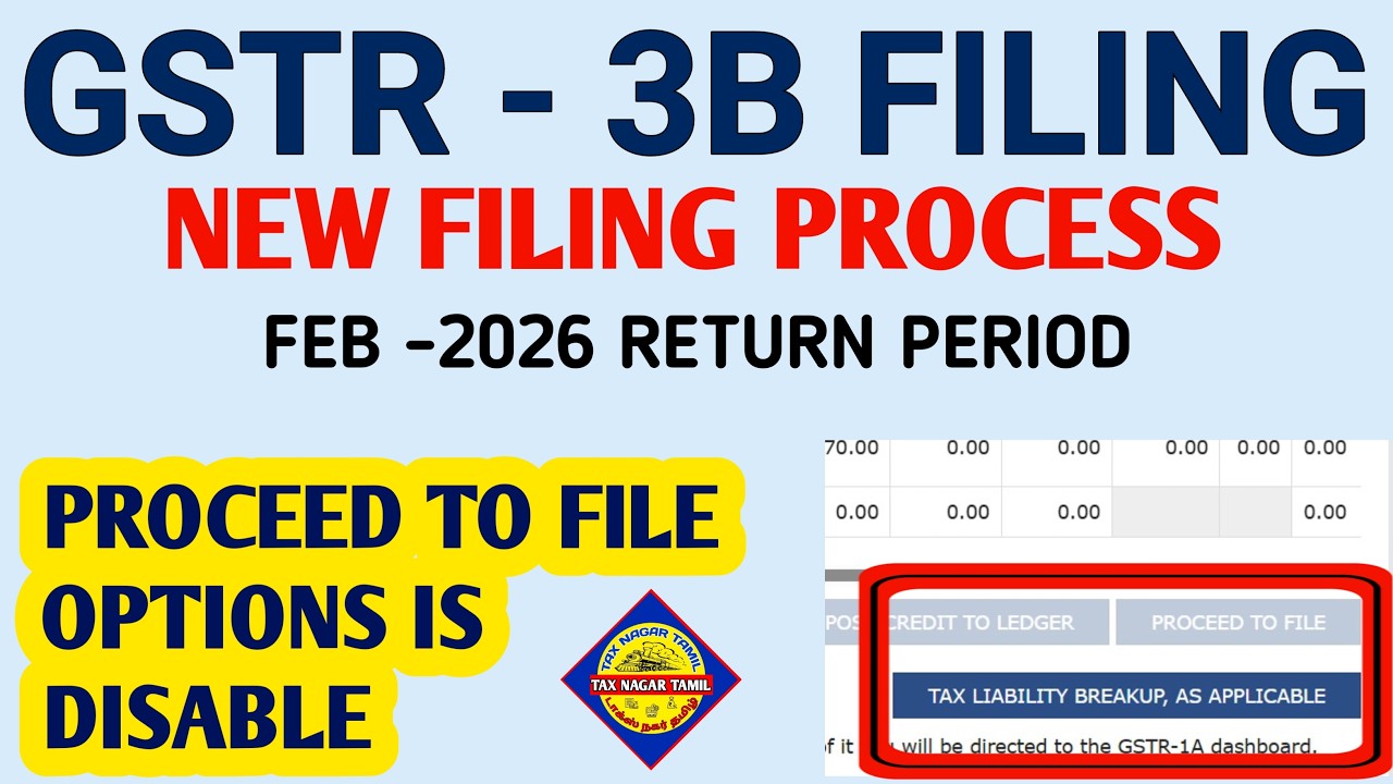 GSTR 3B Filing New Method | How to Enable proceed to File Option | GSTR-3B Filing latest update