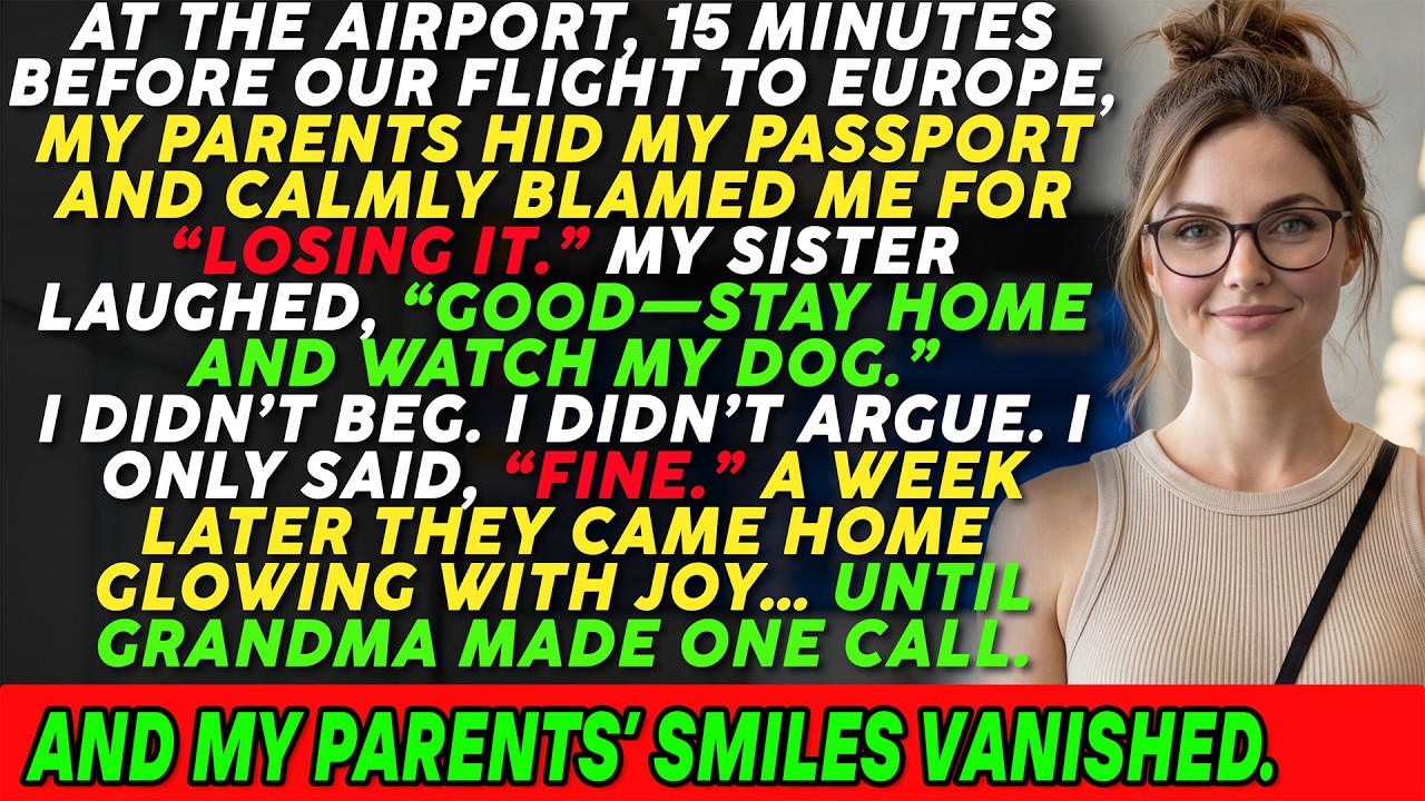 When My Parents Hid My Passport & Made Me Miss Europe For Pet Duty, Grandma Made 1 Call Destroyed...