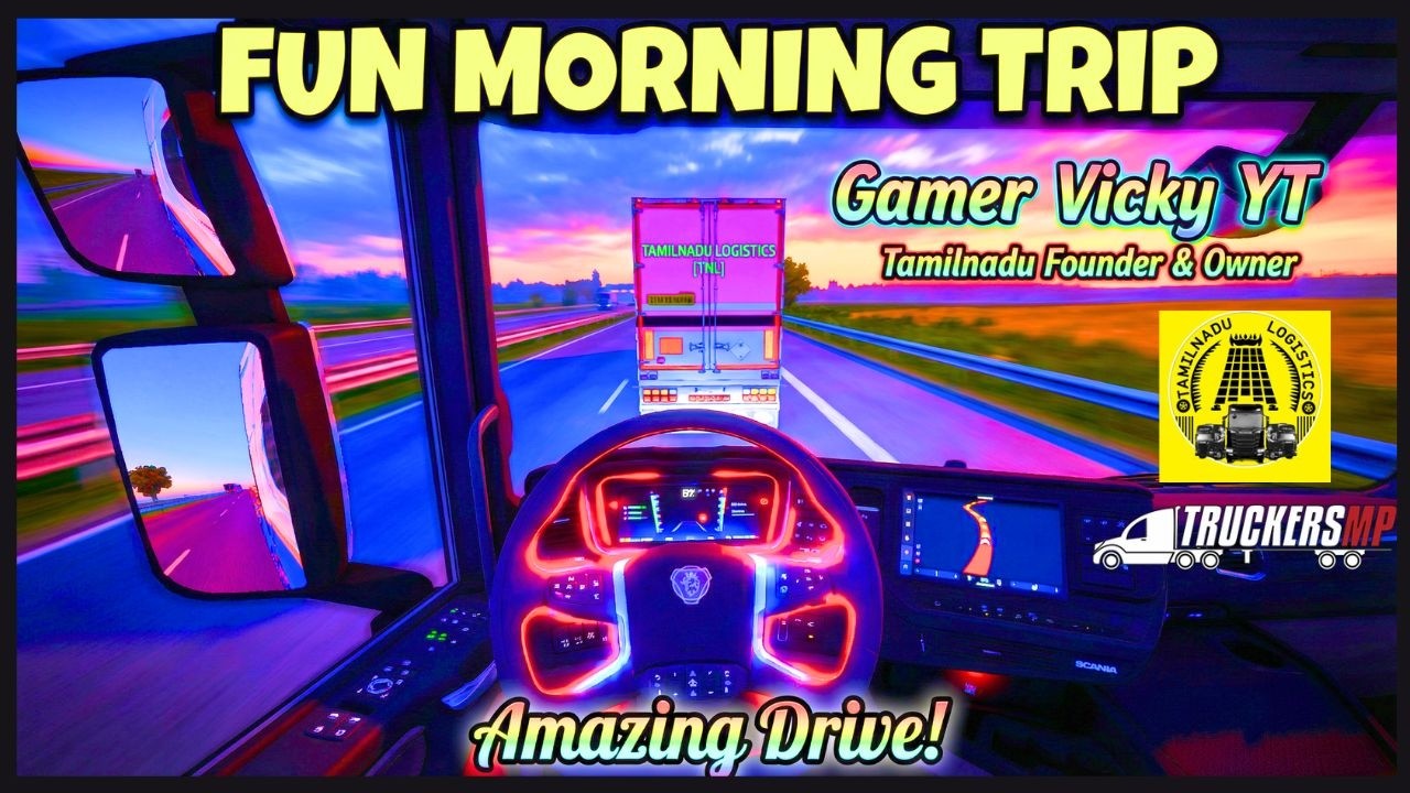 Fun Morning Trip with Gamer Vicky YT 🚛 | Tamilnadu Logistics Founder’s Amazing Drive!