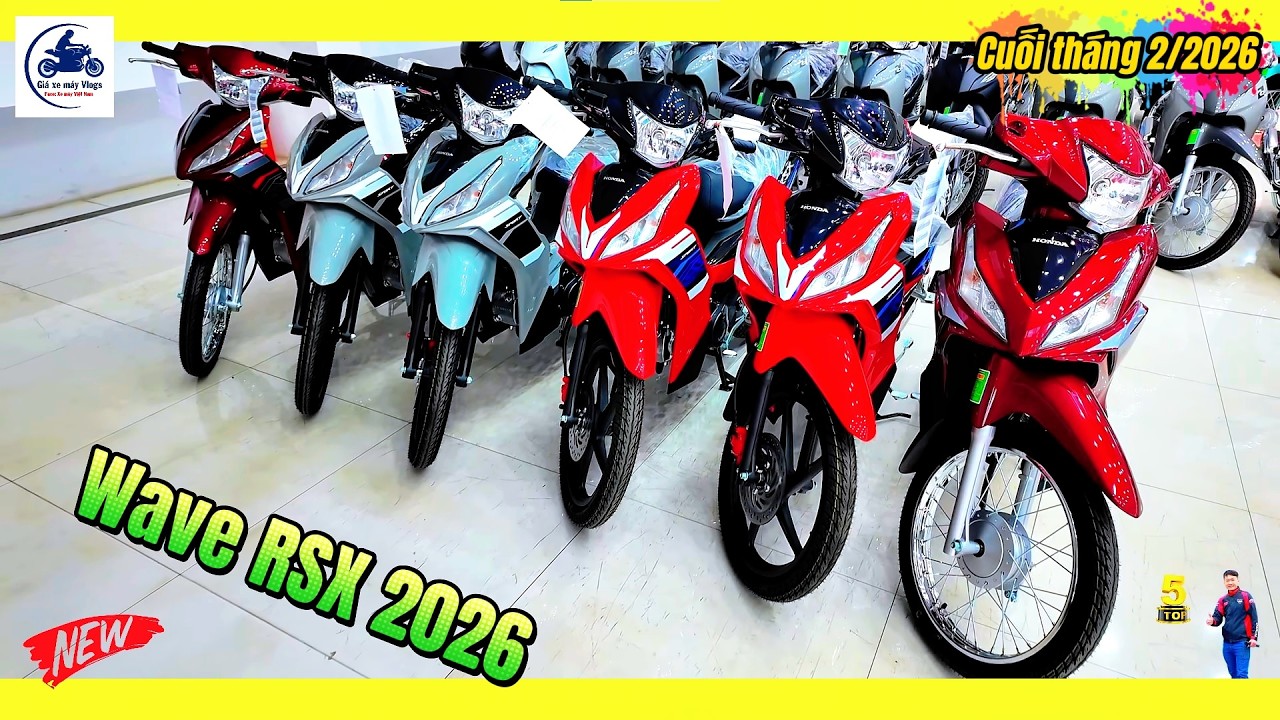 BÁO GIÁ NHANH HONDA WAVE RSX 110 2026 ▶ 27-29.5 triệu 1 em Wave RSX 2026 🔴 GIÁ XE MÁY VLOGS