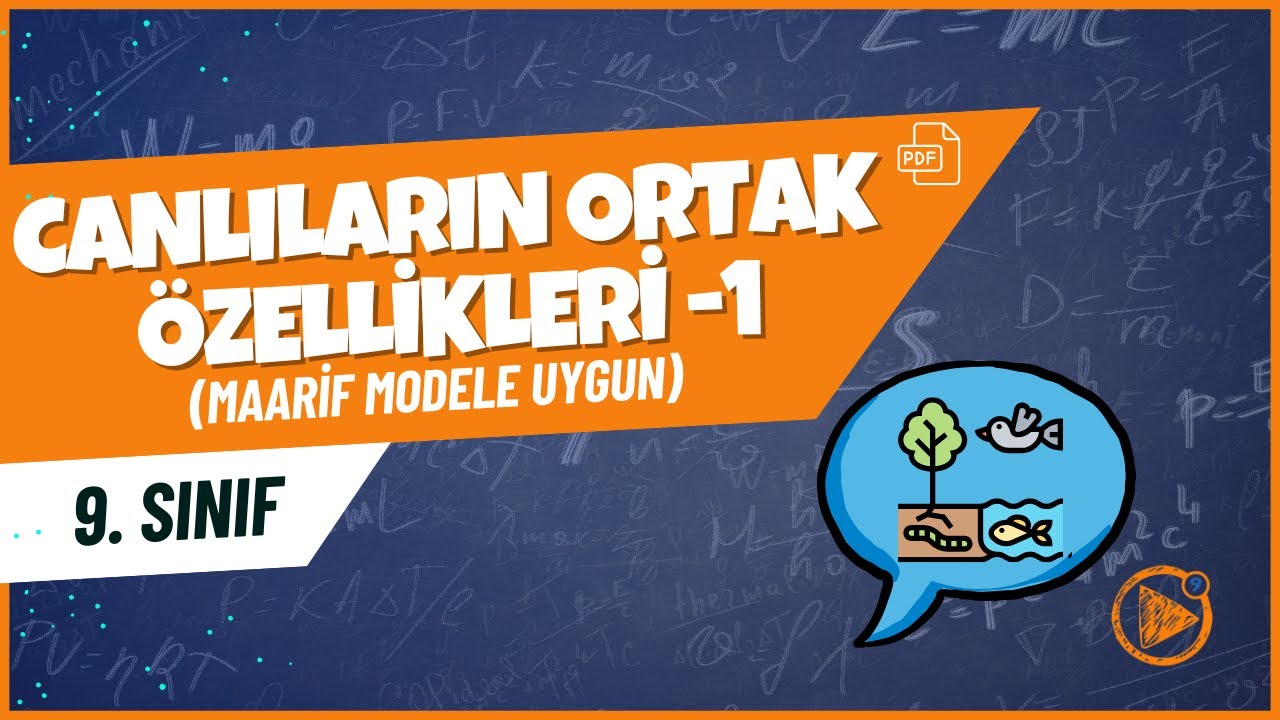 Canlıların Ortak Özellikleri - 1 | 9. Sınıf Biyoloji Konu Anlatımı | 2025- 2026