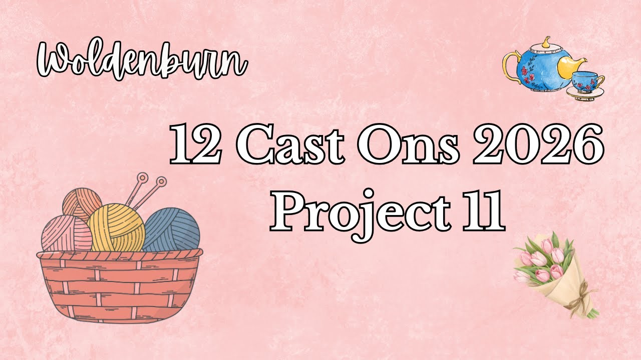 12 Cast Ons 2026 | Cast On 11 | Knitted Nativity Sheep | a knitting vlog