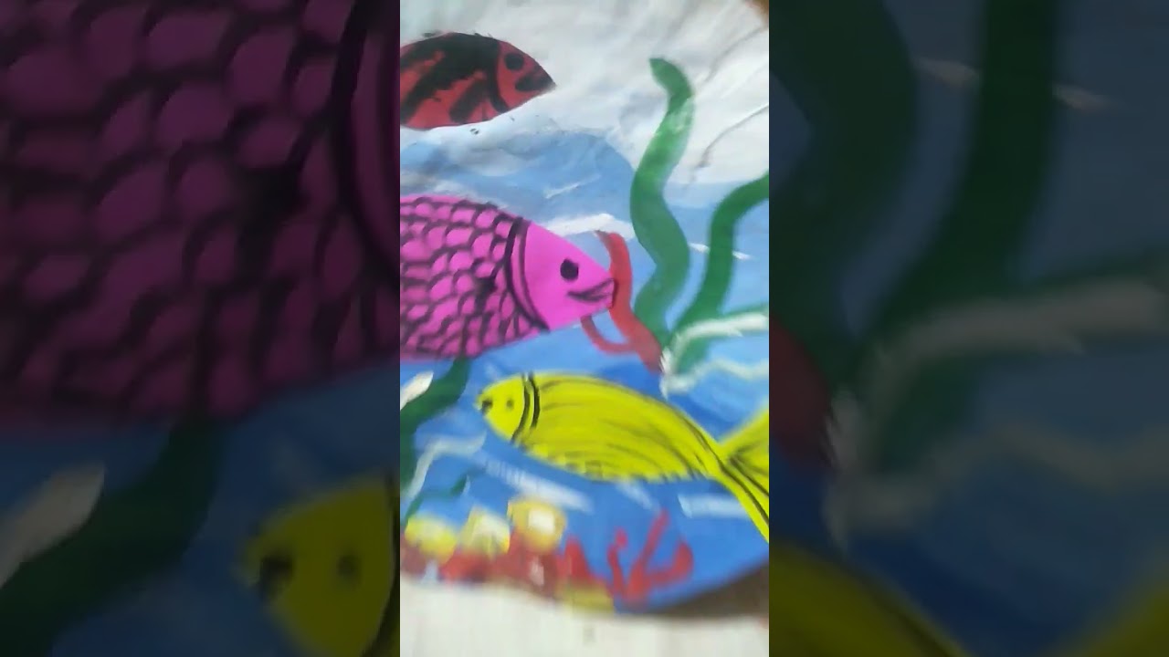 | DIY |  Paper plate craft...fish painting. 