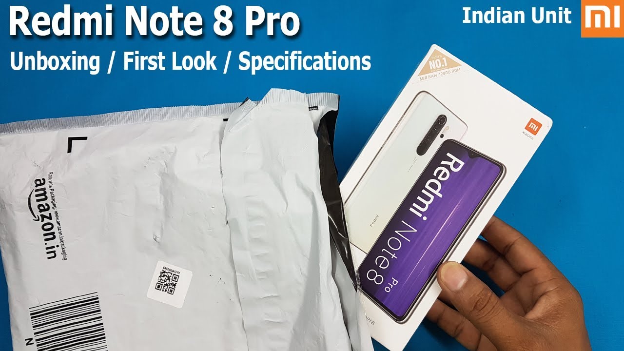 Xiaomi Redmi Note 8 Pro Unboxing / First Look || Redmi Note 8 Pro Specifications | alexa built-in