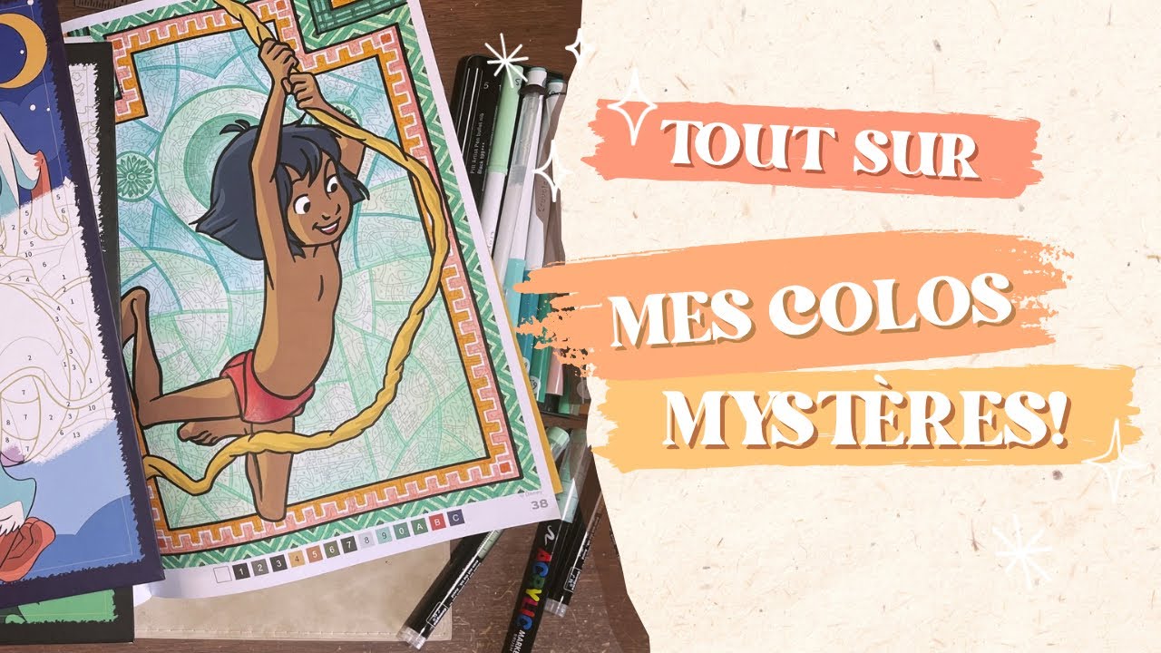 Coloriage mystère : mes livres, mon matériel, mes techniques…
