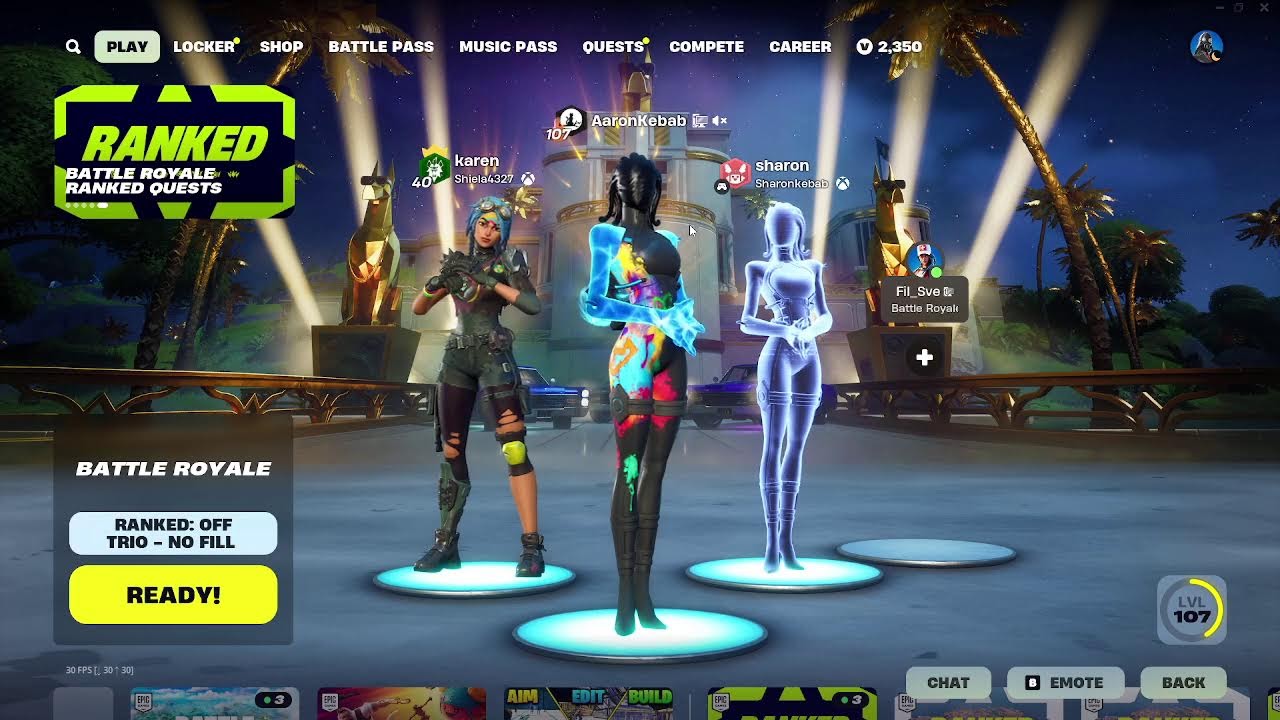 Playing fortnite cause its a new island