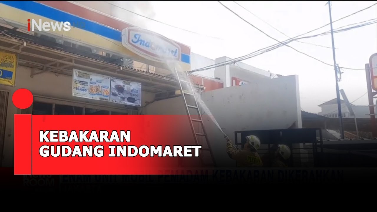 Gudang Indomaret di Jakarta Pusat Hangus Terbakar, Sempat Terdengar Suara Ledakan #iNewsRoom 21/03