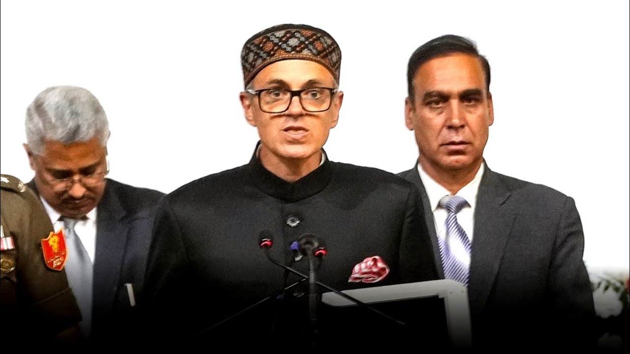 Omar Abdullah takes oath as first chief minister of J&K UT #Hanianoorofficial5