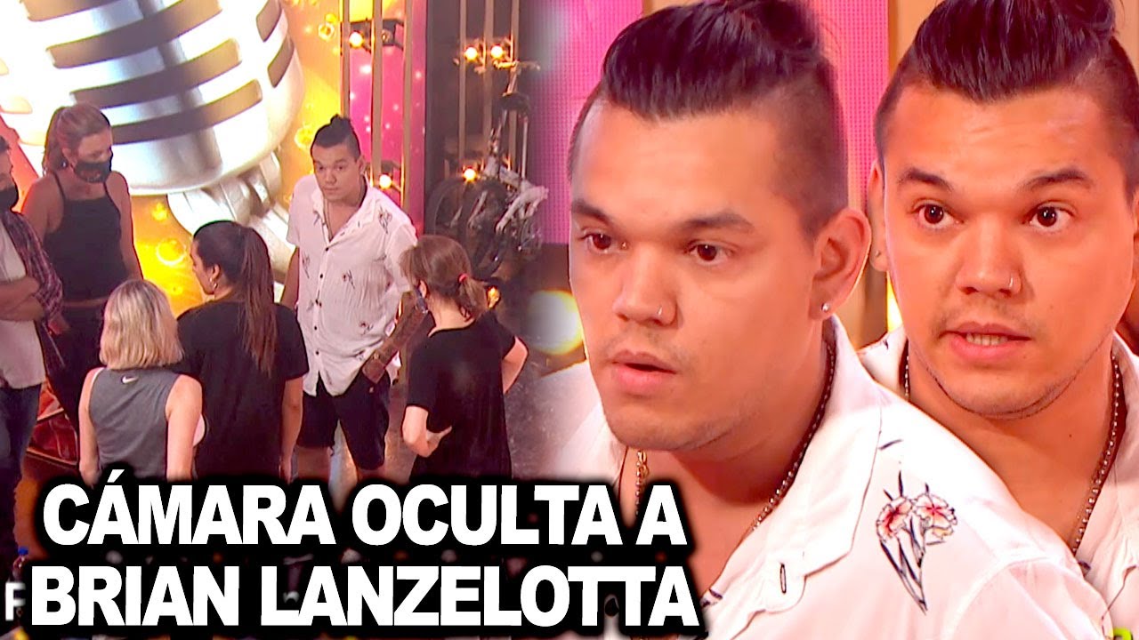 Brian Lanzelotta fue víctima de las cámaras ocultas de Cantando 2020