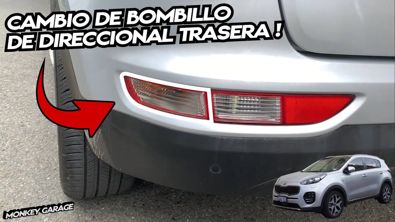Cambio de bombillo de direccional trasera Kia Sportage QL