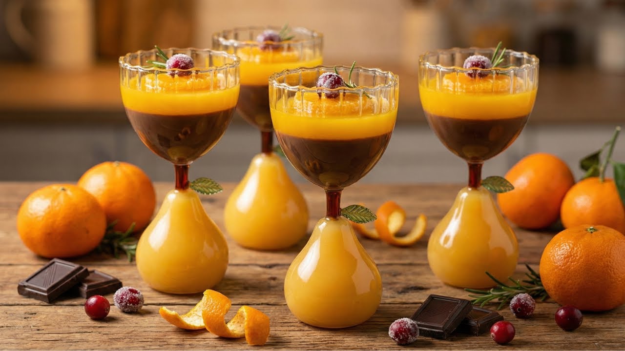 Мандариновый Десерт за 5 Минут! 🍊 Нежное Желе Без Выпечки (Тает во рту)