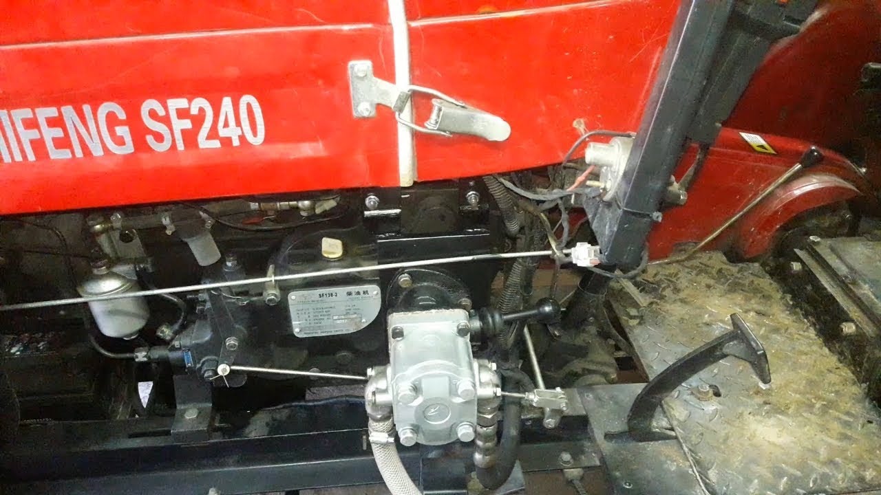 Доработка гидравлики минитрактора Шифенг 240 , 244! Привод насоса НШ