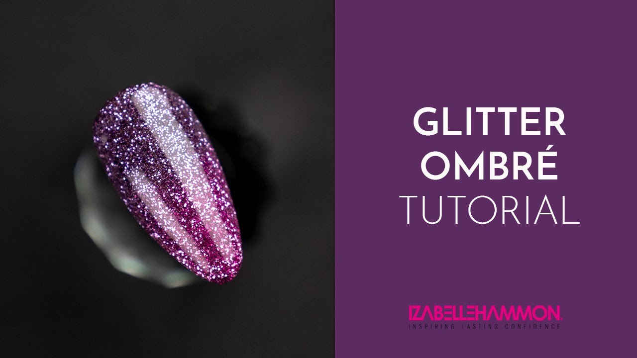 Glitter Ombre Nail Tutorial | iZ Beauty Nail Art | CALGEL | PRO COLOUR