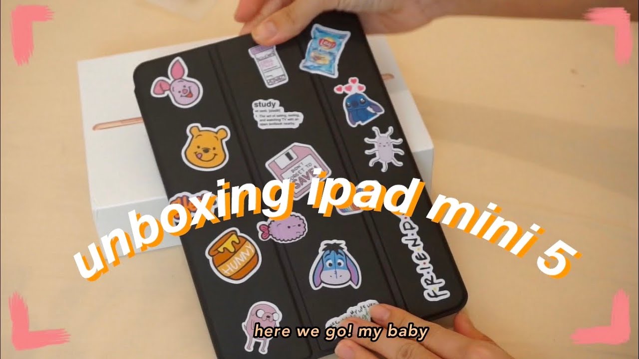[ENG] ASMR Unboxing my new ipad mini 5 64gb gold💜🧡