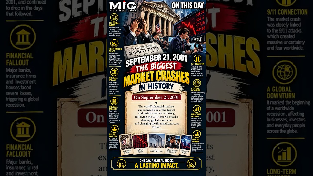 September 21, 2001: The Biggest Market Crashes in History