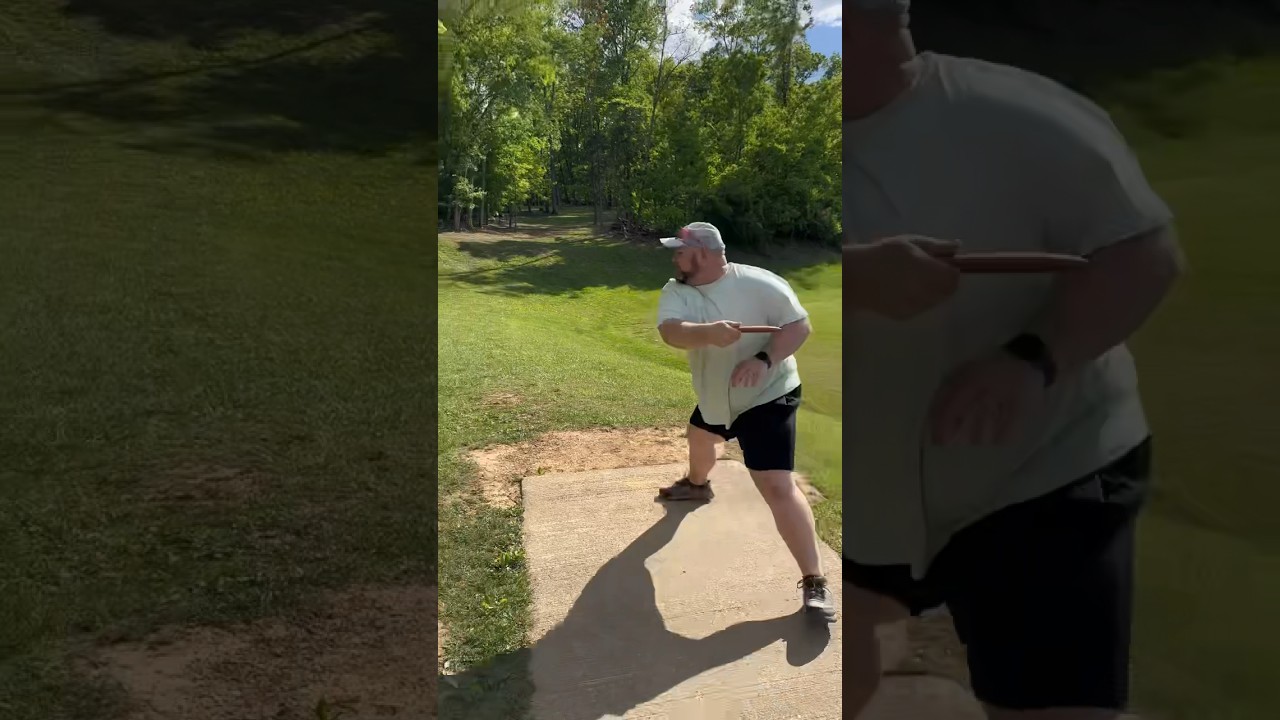 Discs do some fun things when the wind is really going. #frolf #discgolf #discgolfshorts #windyday