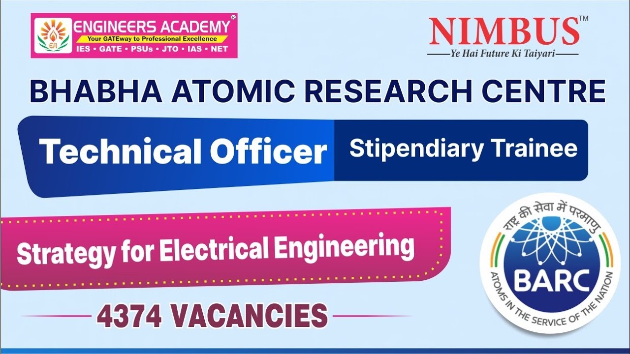 BARC 2023 Preparation Strategy for Electrical Engineering | BARC की बेहतरीन तैयारी कैसे करें ? #barc
