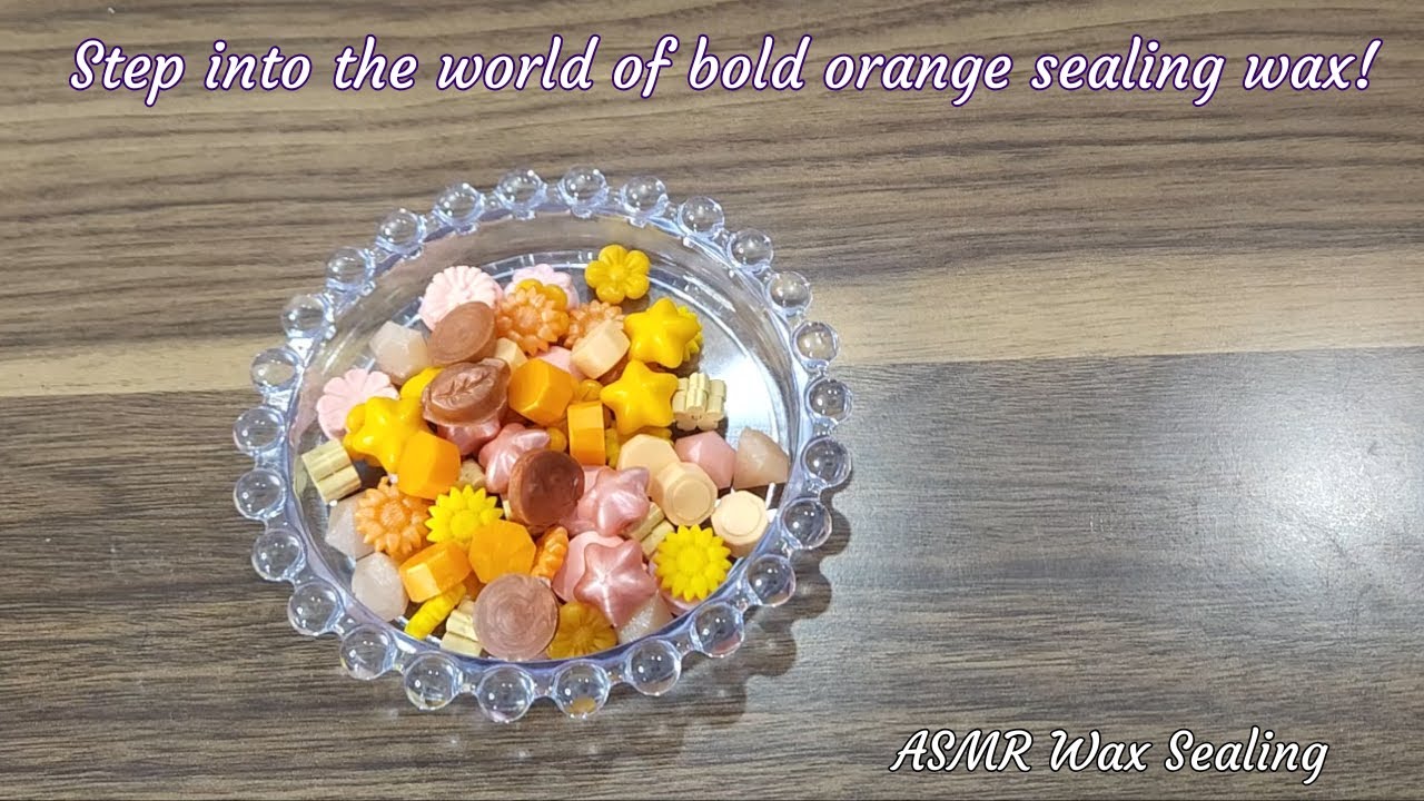 Fire & Marigold: Crafting Aesthetic Orange Wax Seals | ASMR