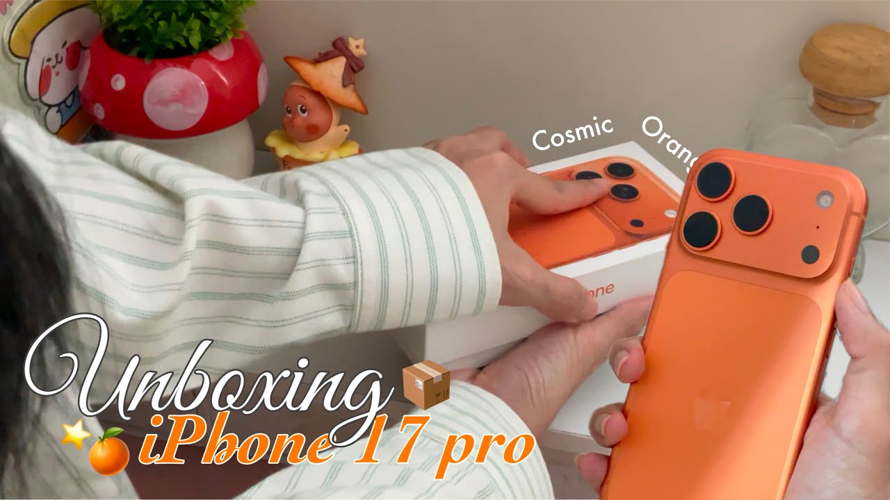 📱Unboxing iPhone 17 pro ⭐️🍊แกะกล่องไอโฟน + ตั้งค่ากล้องให้แสงสวยจึ้ง | ppuggod