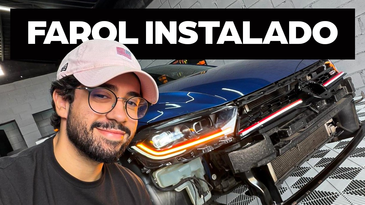FAROL IQ LIGHT INSTALADO POLO VOLKSWAGEN