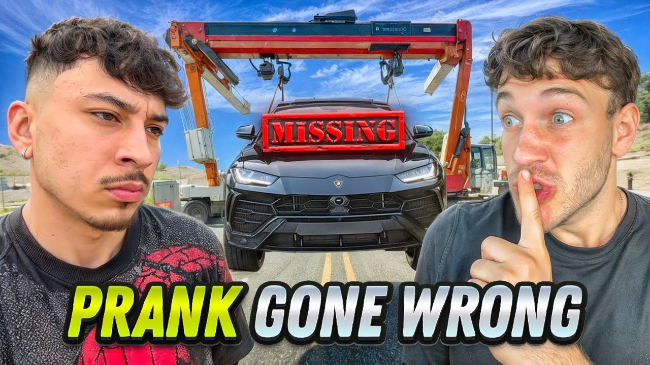 HIDING MY ROOMMATES $500,000 CAR PRANK!!!