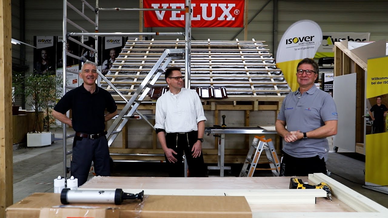 VELUX Dachfl&auml;chenfenster einbauen - Grundlagen ✔ ISOVER live ★ Web TV f&uuml;r Handwerker