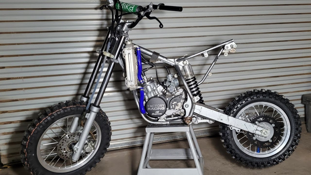 Kx65 pit bike build pt. 3 | Suspension and Wheels
