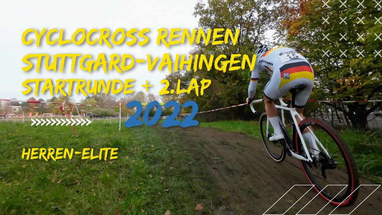 Cyclocross Bundesliga Rennen Stuttgart-Vaihingen 2022 Startrunde Herren-Elite + 2.Runde