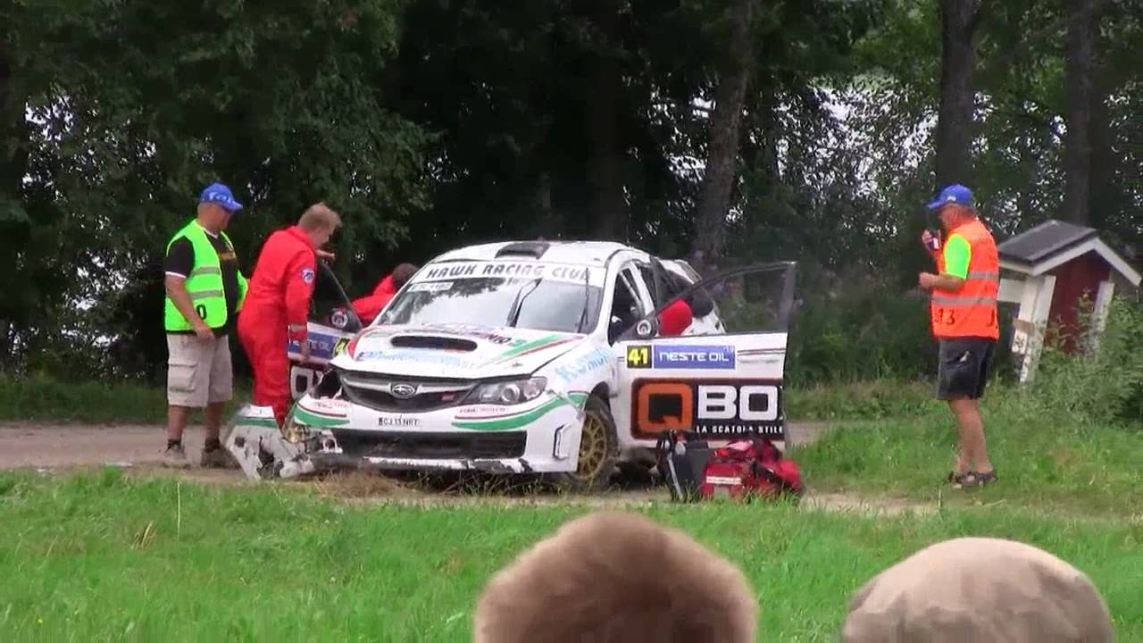 RollOver and Crash, Neste Oil Rally Finland 2010 EK6 Lankamaa