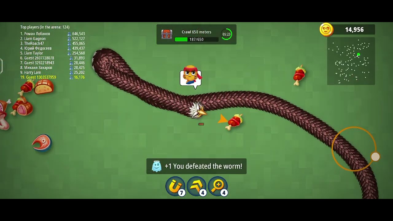 5 min battle | snake games | worm zone🐍
