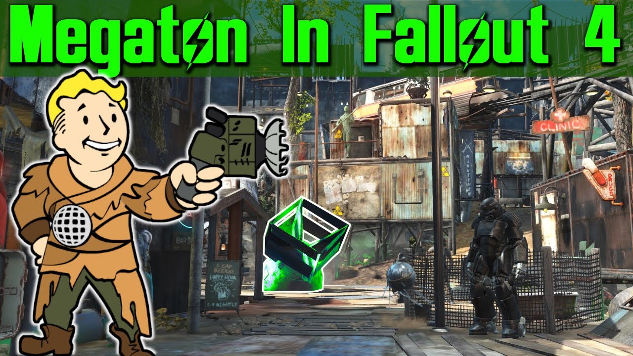 Экскурсия по поселению Мегатонна из Fallout 4 | Мегатонна переделана в Fallout 4 | Строительство ...