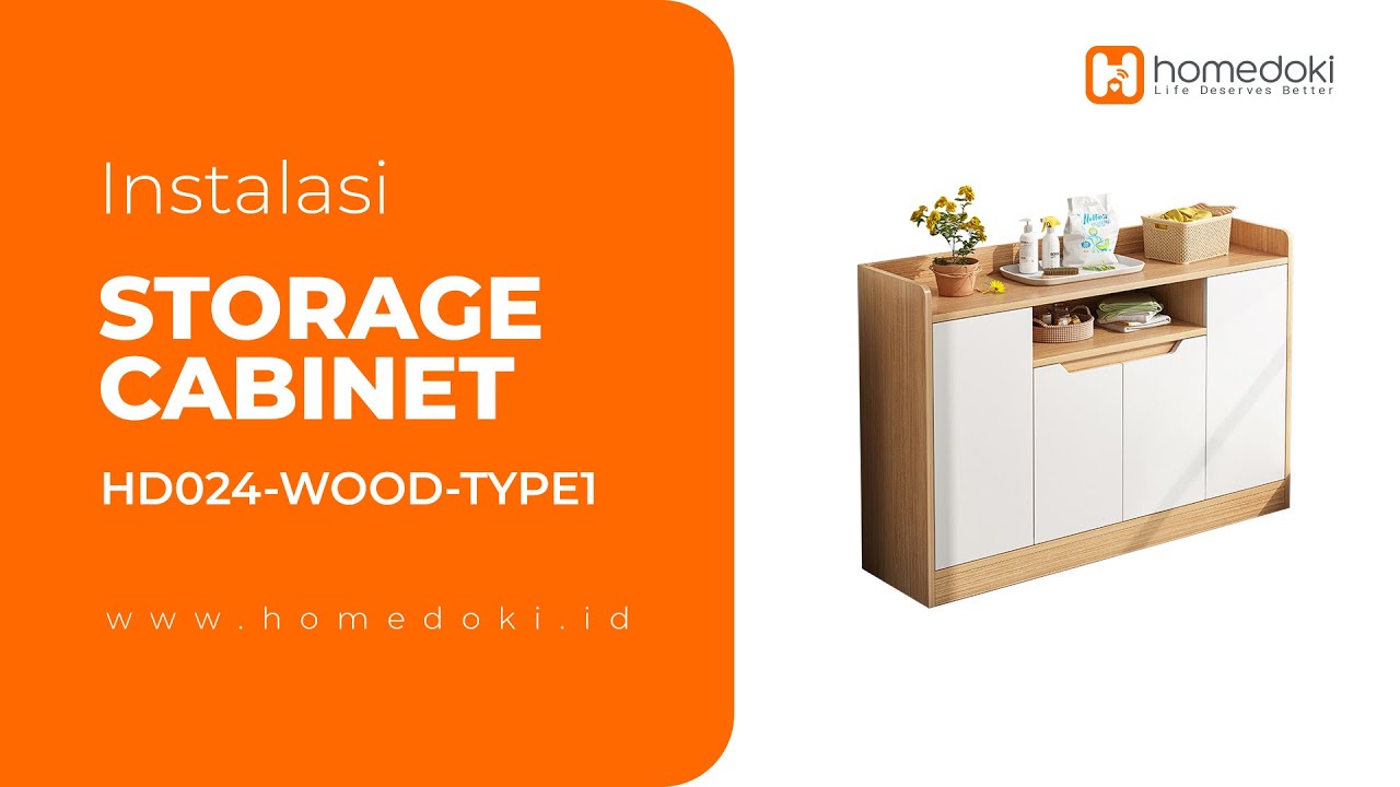 Tutorial Pemasangan HD024 WOOD TYPE1 / Rak Penyimpanan Serbaguna