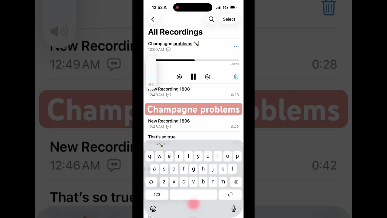 Champagne problems ￼