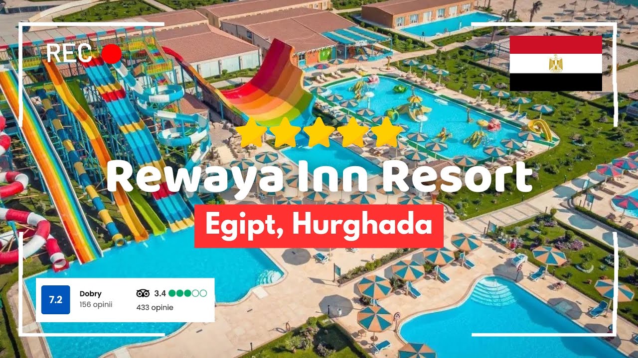 🇪🇬 Rewaya Inn Resort 5* – aquapark, plaża i 22 baseny | Hurghada, Egipt #wakacje #egipt #hurghada