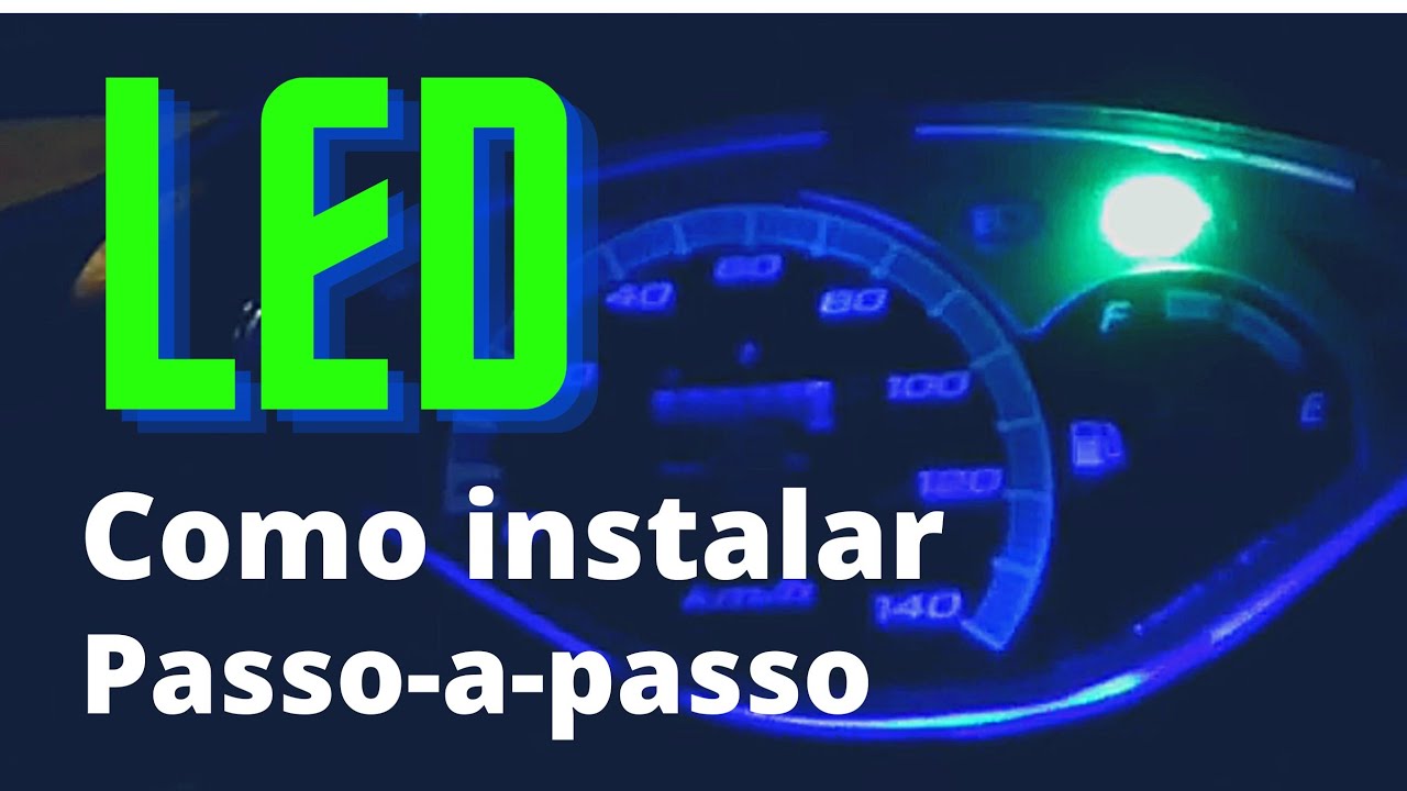 Como instalar LED  no painel da Biz