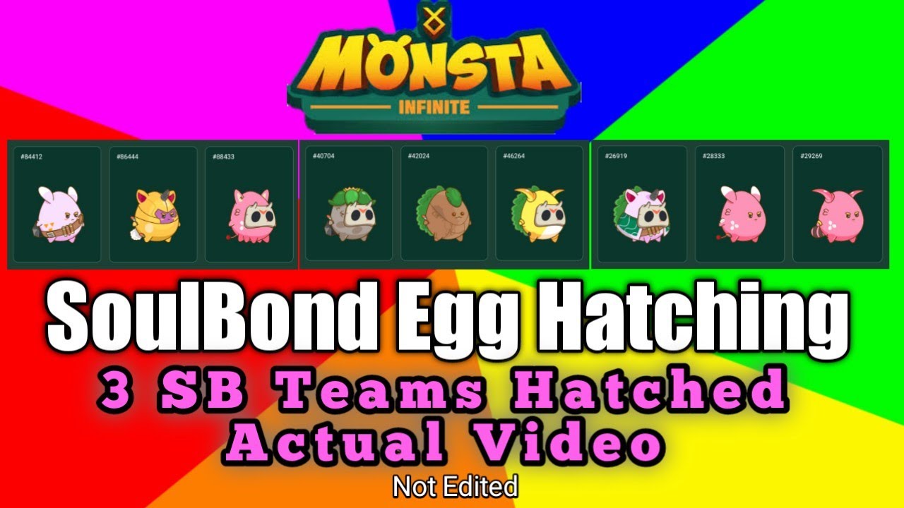 Monsta Infinite Egg Hatching (Actual, No Edit)