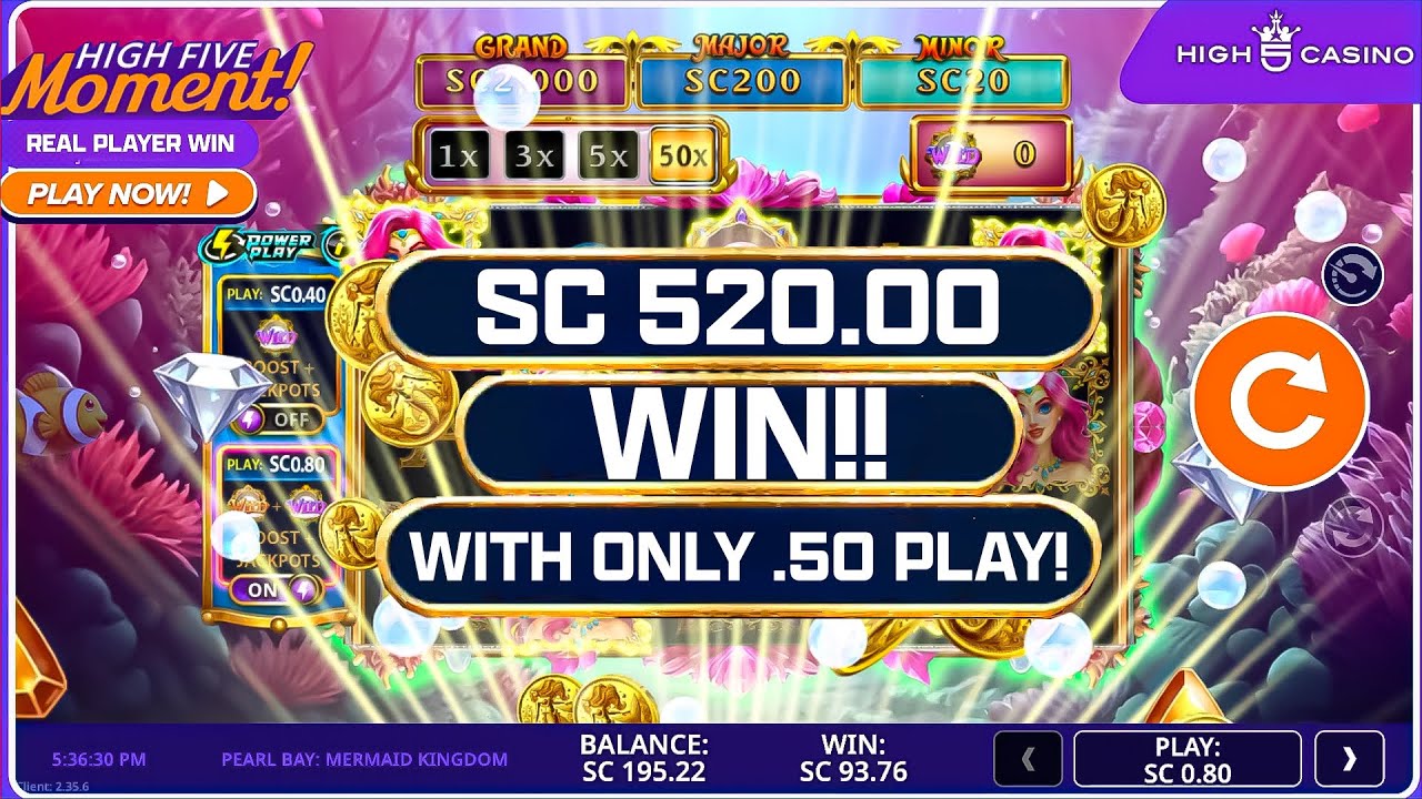 Turned SC .50 into SC 520 INSANE WIN! | High 5 Casino