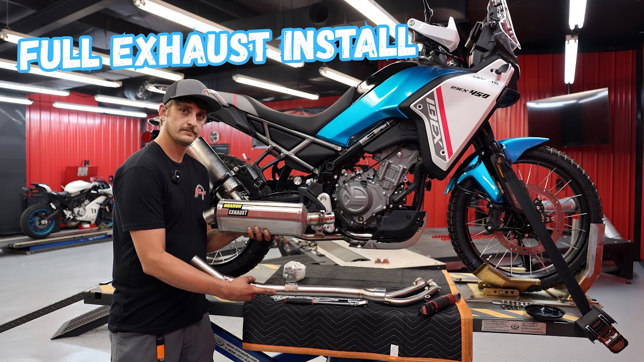 How to Install Full Exhaust on your CFMOTO IBEX 450 Motorcycle