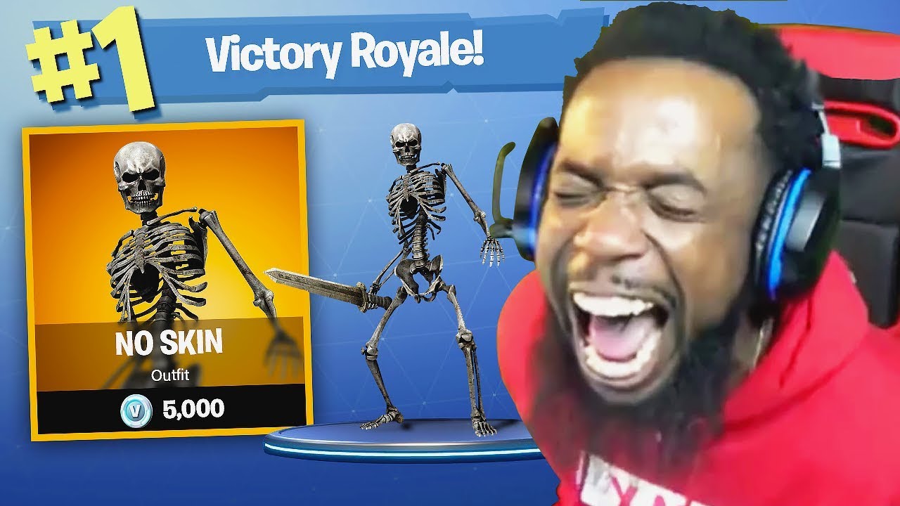 NO SKIN AT ALL CHALLENGE! Fortnite Battle Royale Funny Moments!