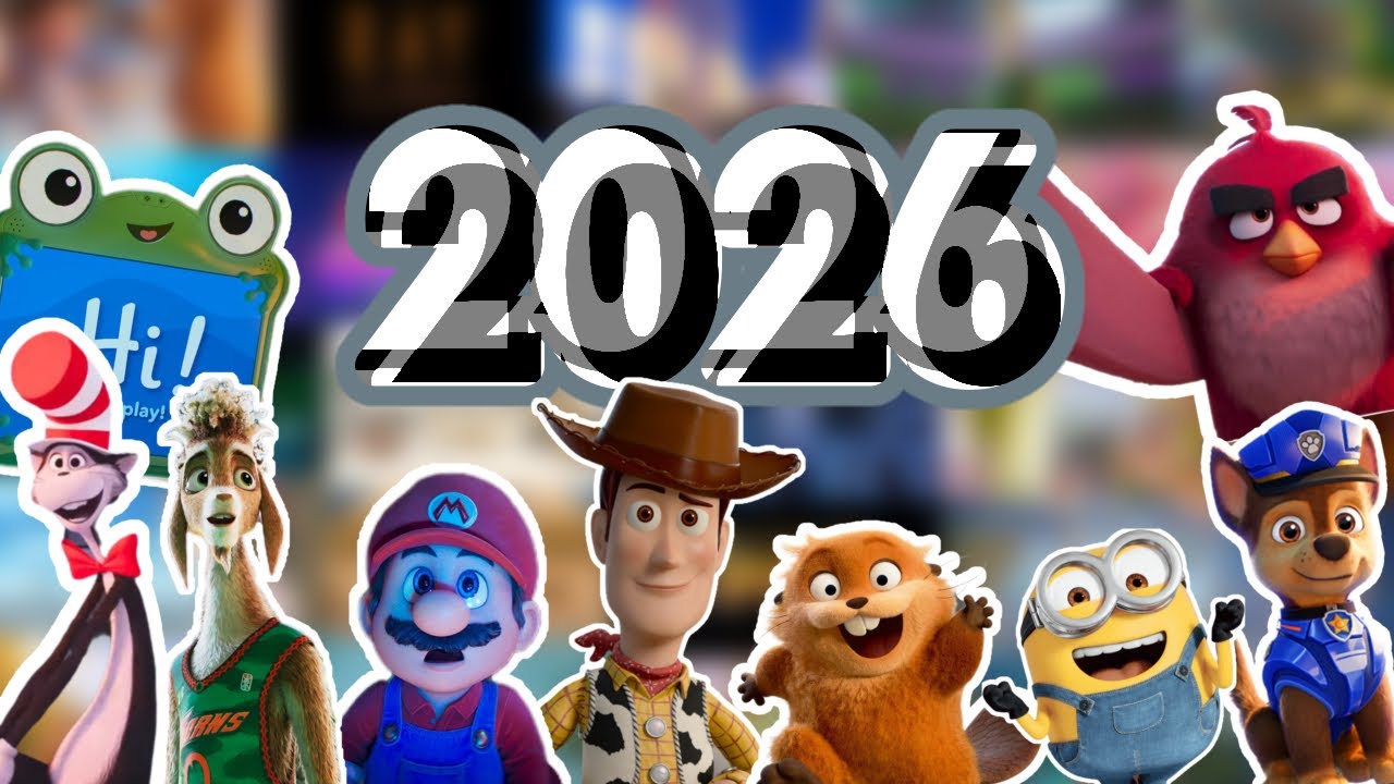 Todas Las Películas Animadas que Se Estrenan en 2026 | Toy Story 5, Mario, Goat y Más 