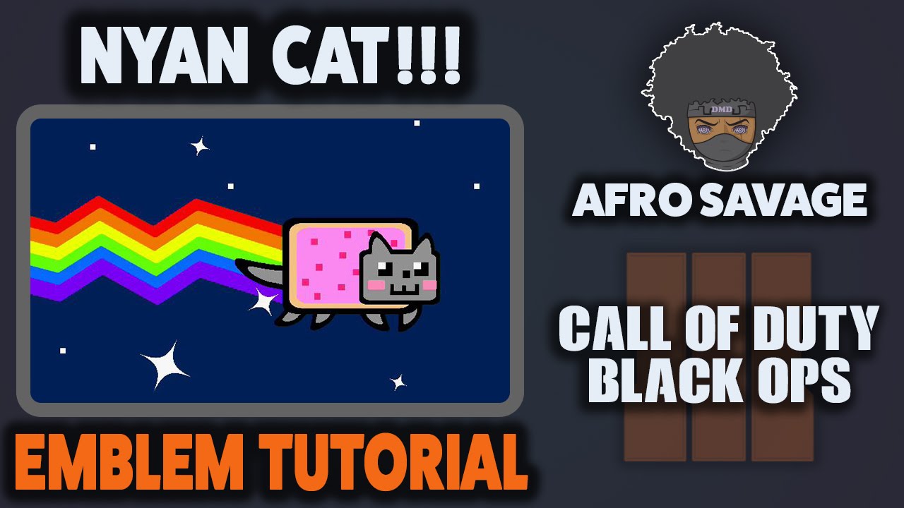Удивительный BO3 Nyan Cat Meme Emblem Учебное пособие в Black Ops 3! - Afro Savage
