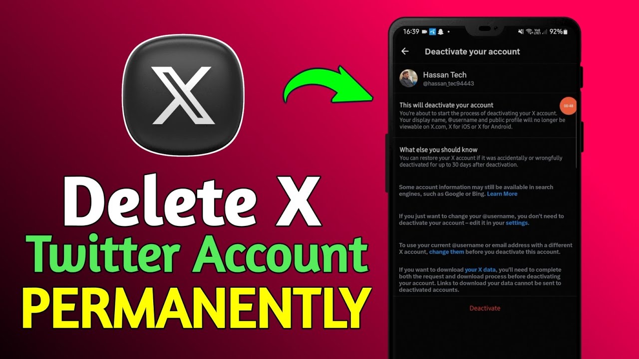 How To Delete Twitter X Account Permanently 2026 | X Account Delete Kaise Kare