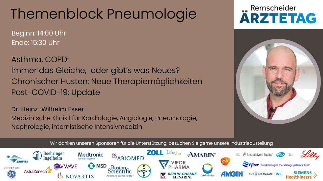 Remscheider Ärztetag 2022 - Themenblock Pneumologie, Doc Esser